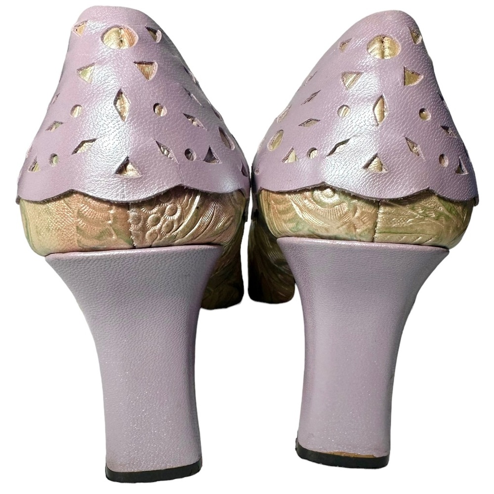 Monzo & Franco Heels 5.5 Thea Floral Leather View 6